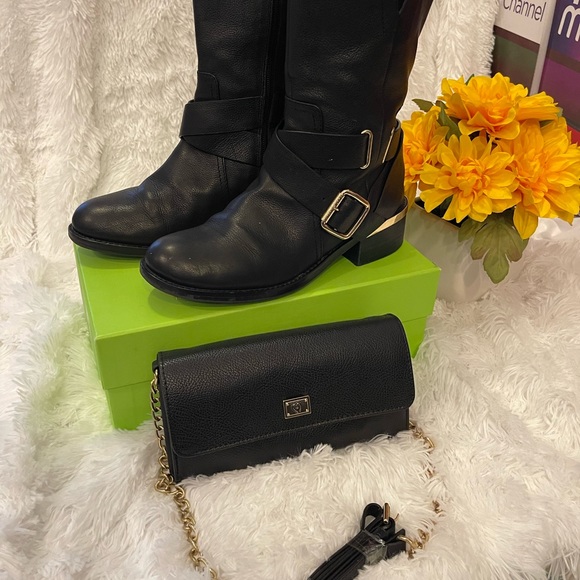 Vince Camuto Mid Calf Boots w/ crossbody bag set! - Picture 10 of 10